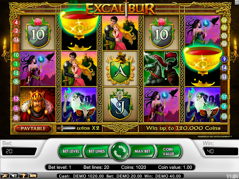 Zocken Sie Excalibur Slot um Echtgeld mit einem Casino Bonus Code ohne Einzahlung