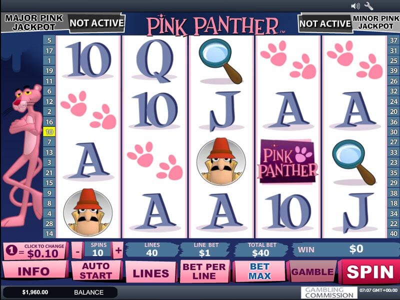 Zocken Sie Pink Panther Slot um Echtgeld mit einem Casino Bonus Code ohne Einzahlung