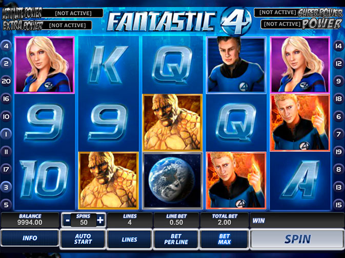 Fantastic Four Slot Übersicht auf Sizzling-hot-deluxe-777